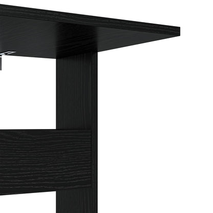 Side Table Black Oak 40 x 35 x 60.5 cm Engineered Wood