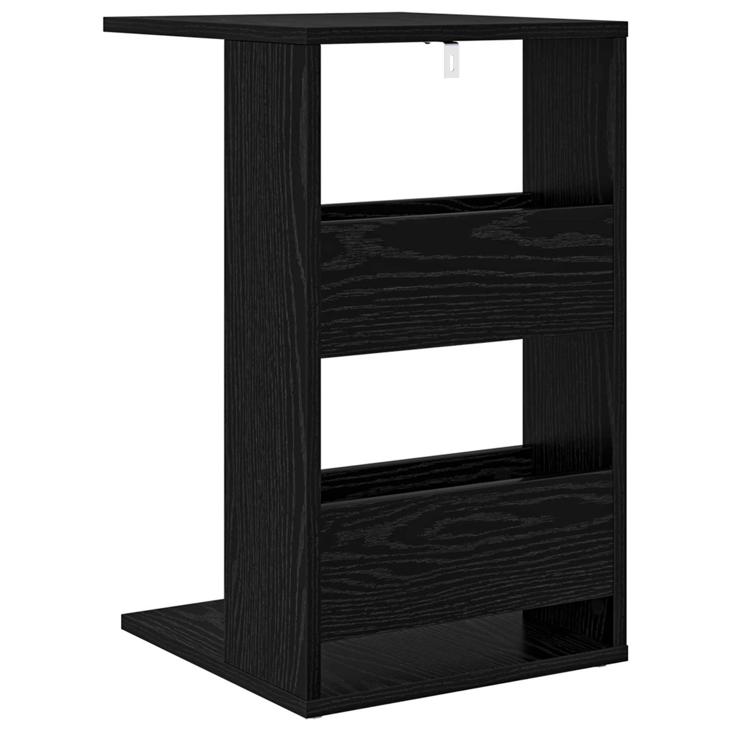 Side Table Black Oak 40 x 35 x 60.5 cm Engineered Wood