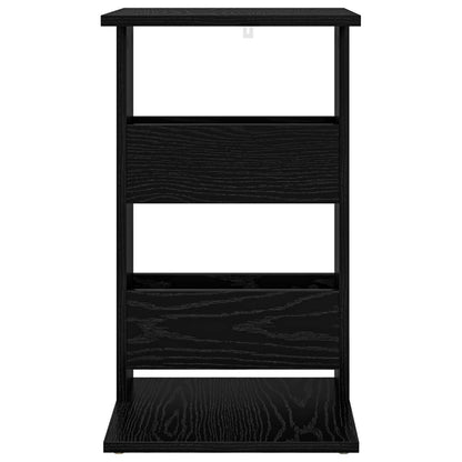 Side Table Black Oak 40 x 35 x 60.5 cm Engineered Wood