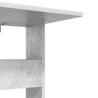 Side Table Concrete Grey 40 x 35 x 60.5 cm Engineered Wood