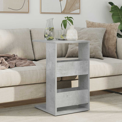 Side Table Concrete Grey 40 x 35 x 60.5 cm Engineered Wood
