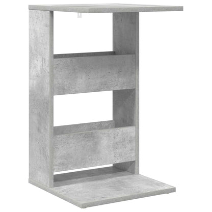 Side Table Concrete Grey 40 x 35 x 60.5 cm Engineered Wood