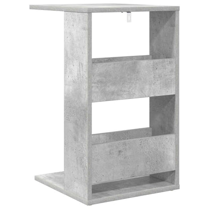 Side Table Concrete Grey 40 x 35 x 60.5 cm Engineered Wood