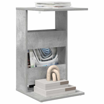Side Table Concrete Grey 40 x 35 x 60.5 cm Engineered Wood