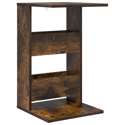 Side Table Smoked Oak 40 x 35 x 60.5 cm Engineered Wood