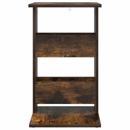 Side Table Smoked Oak 40 x 35 x 60.5 cm Engineered Wood