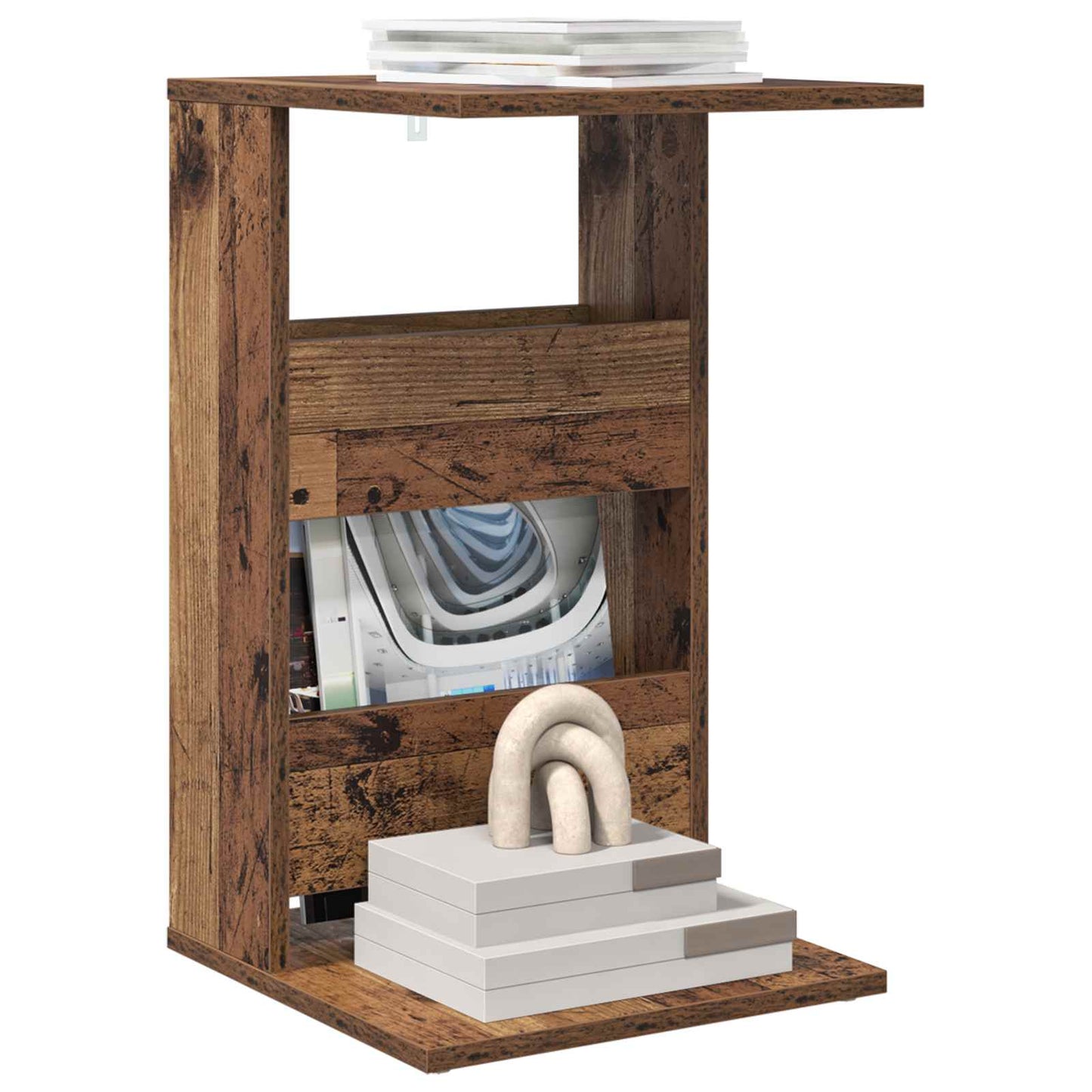 Side Table Old Wood 40 x 35 x 60.5 cm Engineered Wood