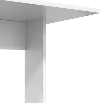 Side Table White 45 x 40 x 62.5 cm Engineered Wood