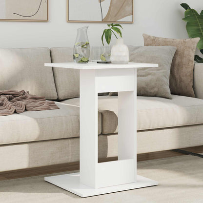 Side Table White 45 x 40 x 62.5 cm Engineered Wood