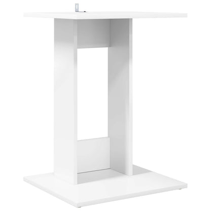 Side Table White 45 x 40 x 62.5 cm Engineered Wood