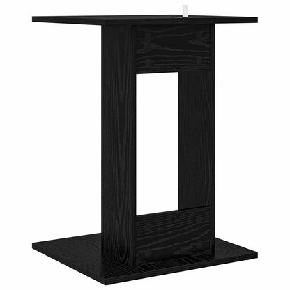 Side Table Black Oak 45 x 40 x 62.5 cm Engineered Wood