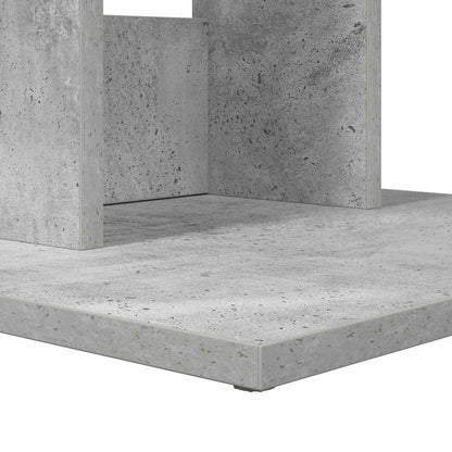 Side Table Concrete Grey 45 x 40 x 62.5 cm Engineered Wood
