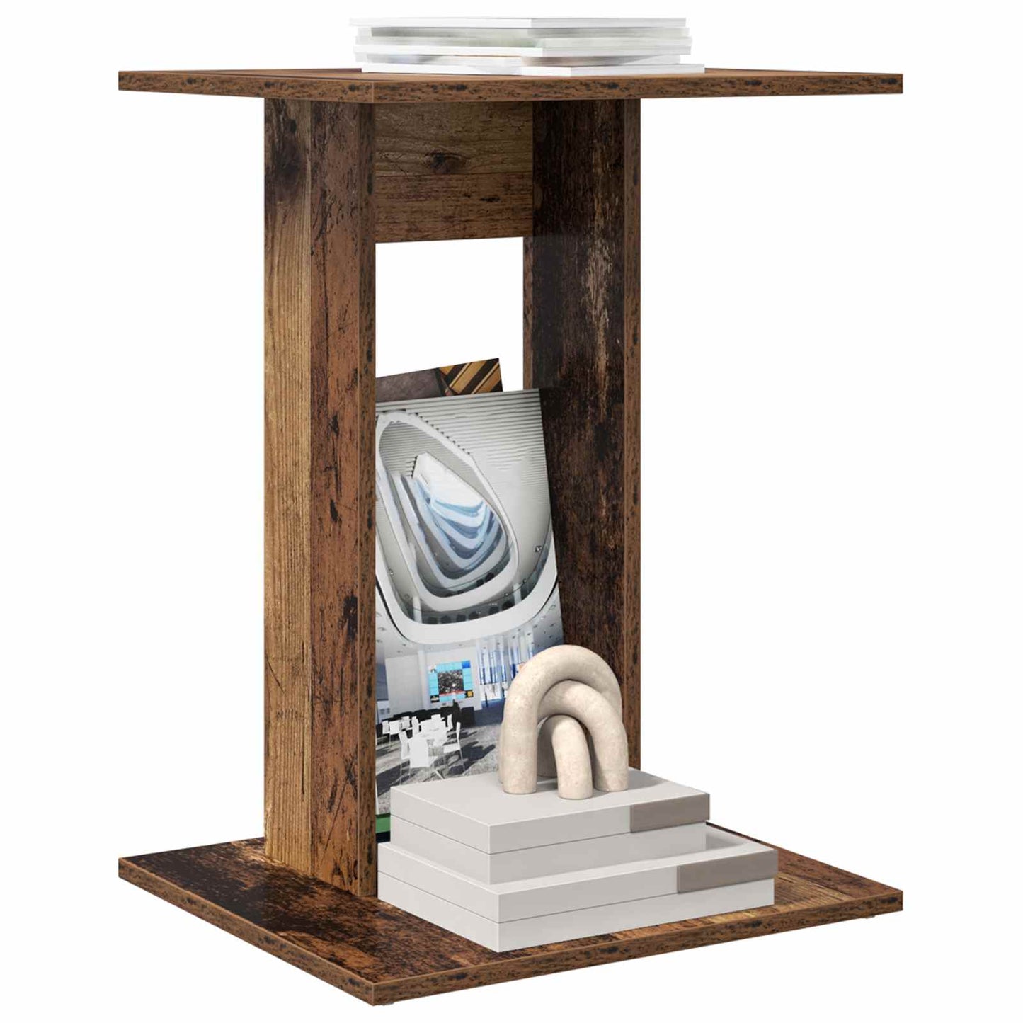 Side Table Old Wood 45 x 40 x 62.5 cm Engineered Wood