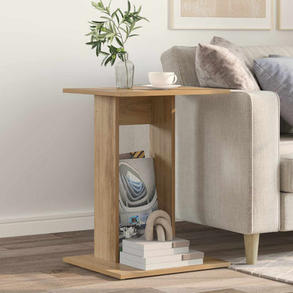 Side Table Artisan Oak 45 x 40 x 62.5 cm Engineered Wood