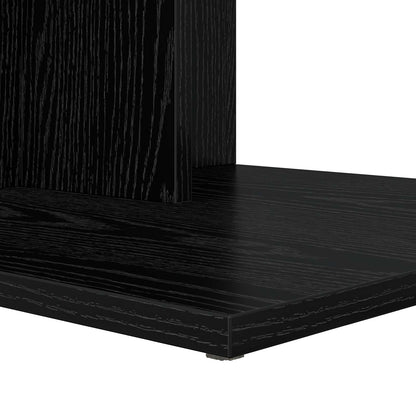 Side Table Black Oak 45 x 40 x 62.5 cm Engineered Wood