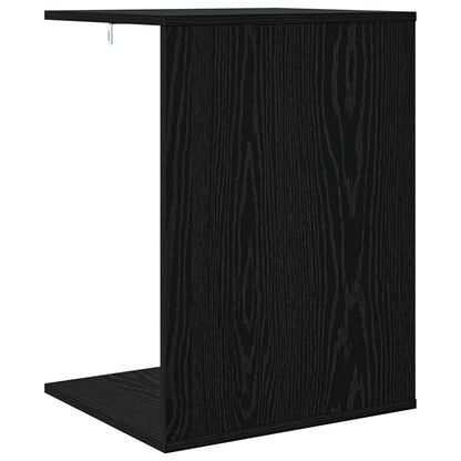 Side Table Black Oak 45 x 40 x 62.5 cm Engineered Wood