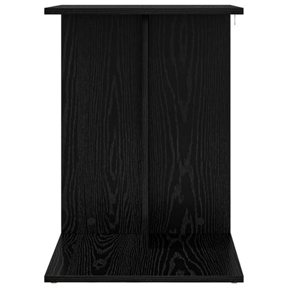 Side Table Black Oak 45 x 40 x 62.5 cm Engineered Wood