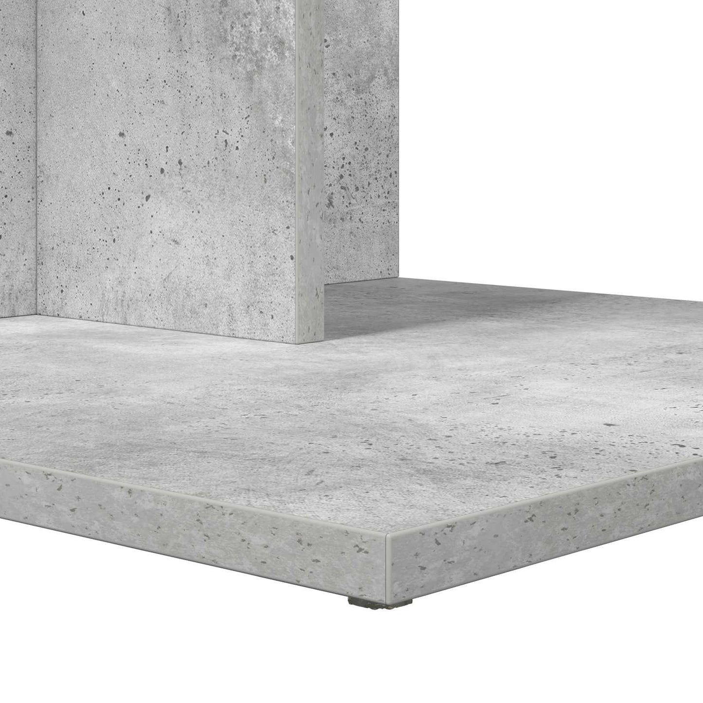 Side Table Concrete Grey 45 x 40 x 62.5 cm Engineered Wood