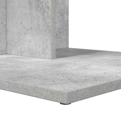 Side Table Concrete Grey 45 x 40 x 62.5 cm Engineered Wood