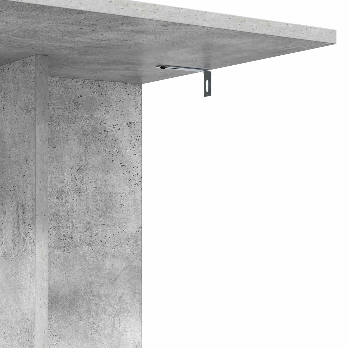 Side Table Concrete Grey 45 x 40 x 62.5 cm Engineered Wood