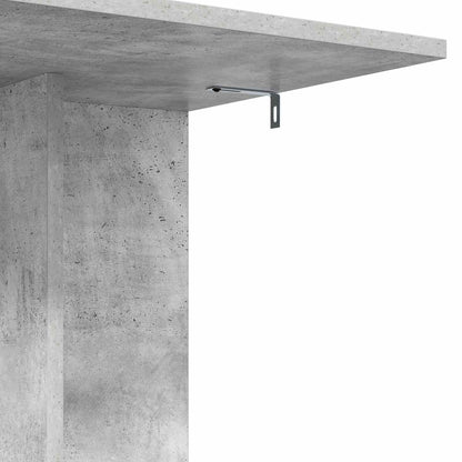Side Table Concrete Grey 45 x 40 x 62.5 cm Engineered Wood