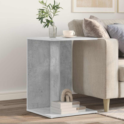 Side Table Concrete Grey 45 x 40 x 62.5 cm Engineered Wood