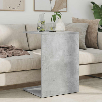 Side Table Concrete Grey 45 x 40 x 62.5 cm Engineered Wood