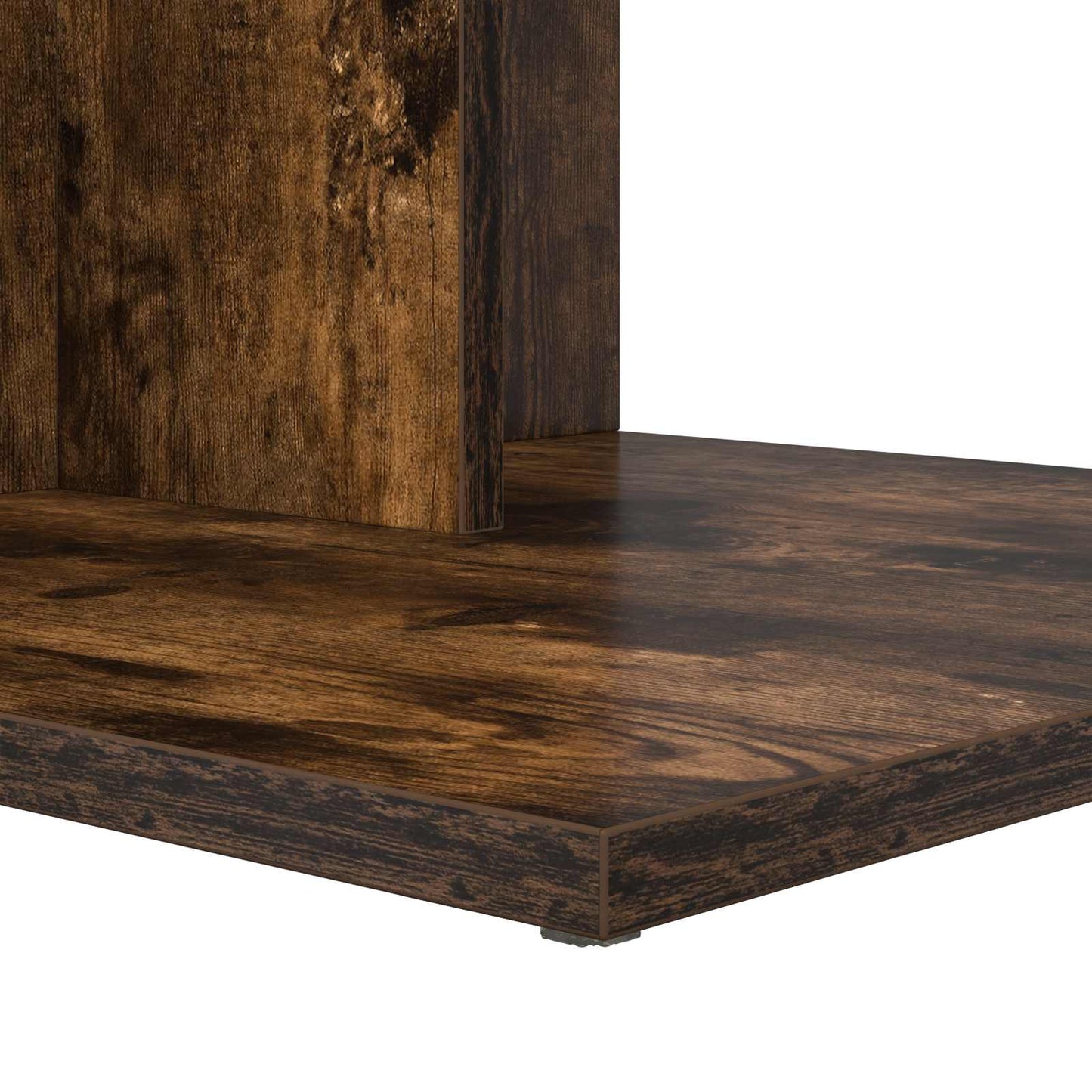 Side Table Smoked Oak 45 x 40 x 62.5 cm Engineered Wood