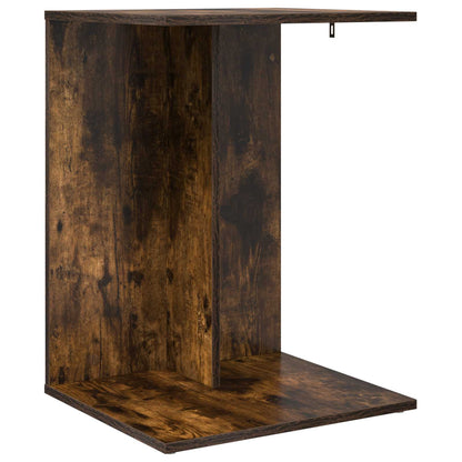 Side Table Smoked Oak 45 x 40 x 62.5 cm Engineered Wood
