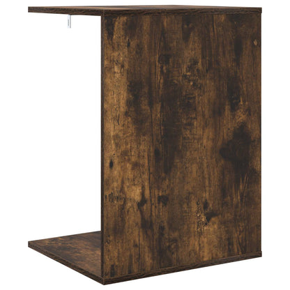 Side Table Smoked Oak 45 x 40 x 62.5 cm Engineered Wood