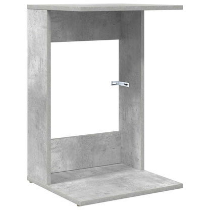 Side Table Concrete Grey 40 x 38 x 62.5 cm Engineered Wood