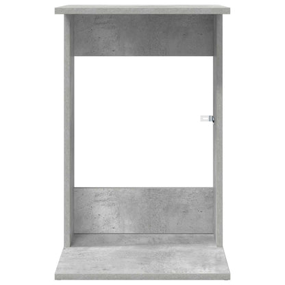 Side Table Concrete Grey 40 x 38 x 62.5 cm Engineered Wood