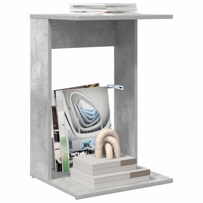 Side Table Concrete Grey 40 x 38 x 62.5 cm Engineered Wood