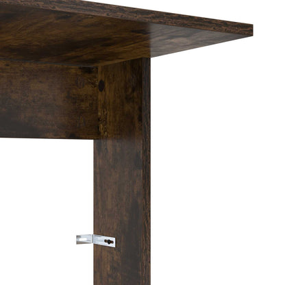 Side Table Smoked Oak 40 x 38 x 62.5 cm Engineered Wood