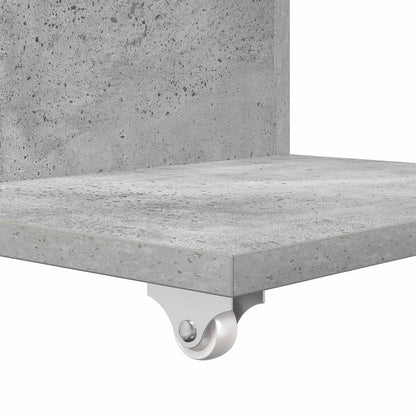 Side Table Concrete Grey 40 x 35 x 60 cm Engineered Wood