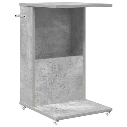 Side Table Concrete Grey 40 x 35 x 60 cm Engineered Wood