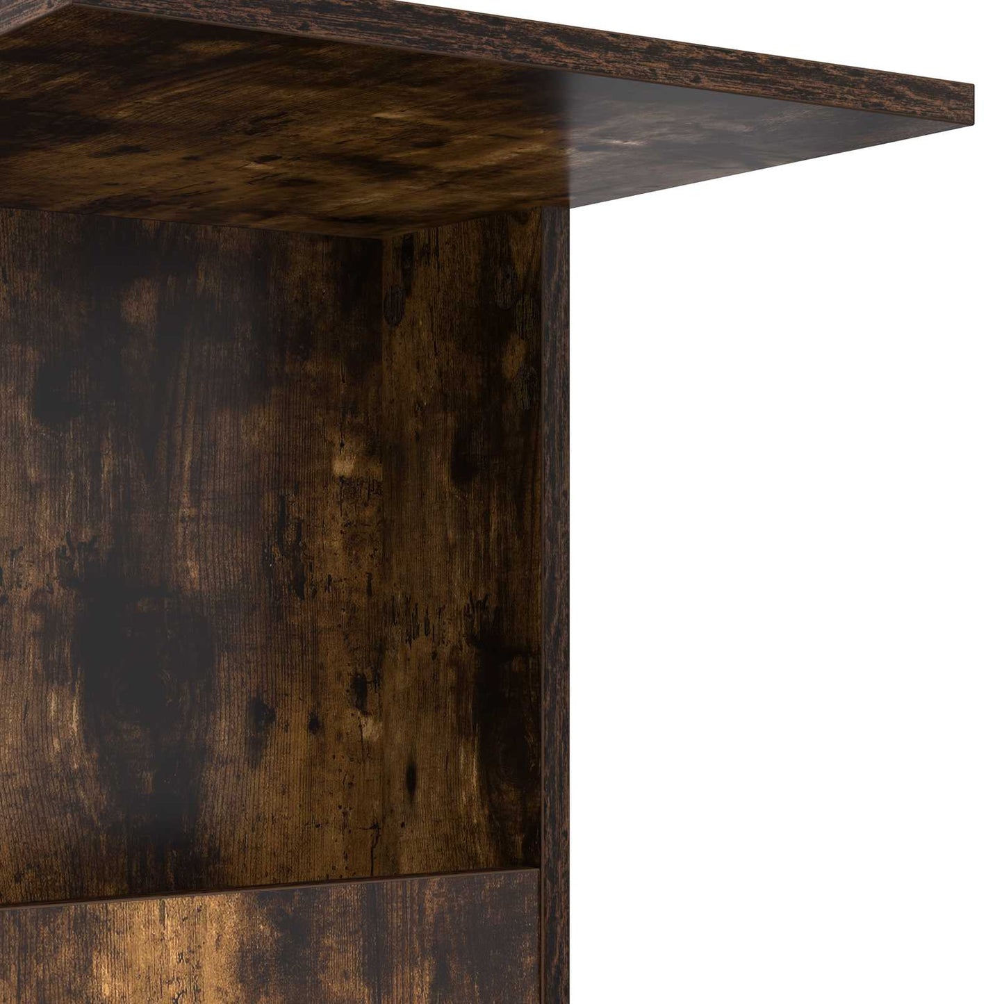 Side Table Smoked Oak 40 x 35 x 60 cm Engineered Wood