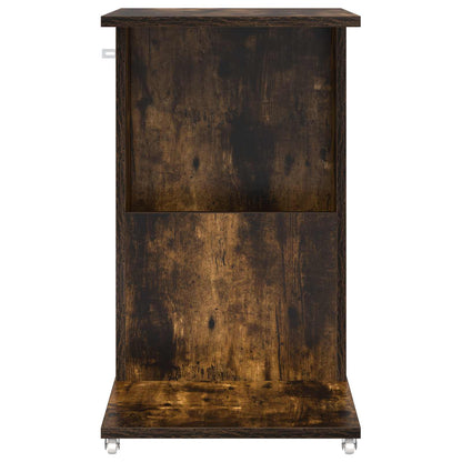 Side Table Smoked Oak 40 x 35 x 60 cm Engineered Wood