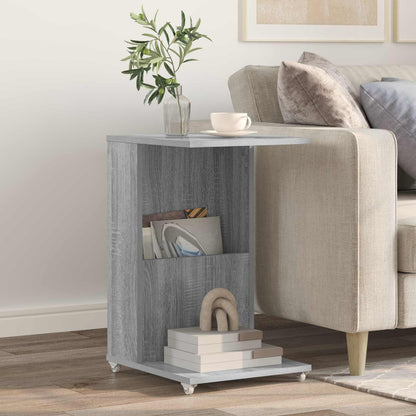 Side Table Grey Sonoma 40 x 35 x 60 cm Engineered Wood
