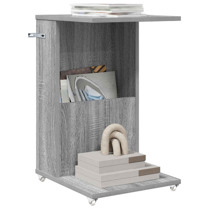 Side Table Grey Sonoma 40 x 35 x 60 cm Engineered Wood