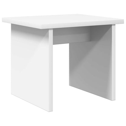 Shoe Cabinet with Shelf 2 pcs White Engineered Wood