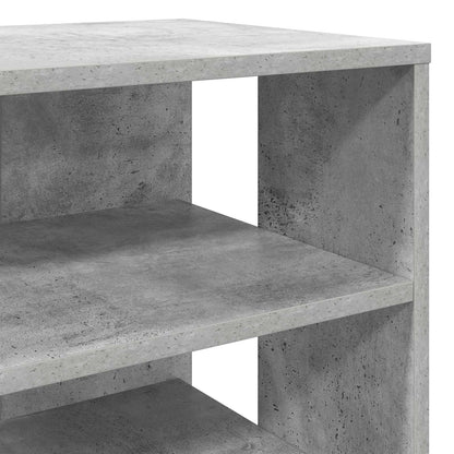 Shoe Cabinet with Shelf 2 pcs Concrete Grey Engineered Wood