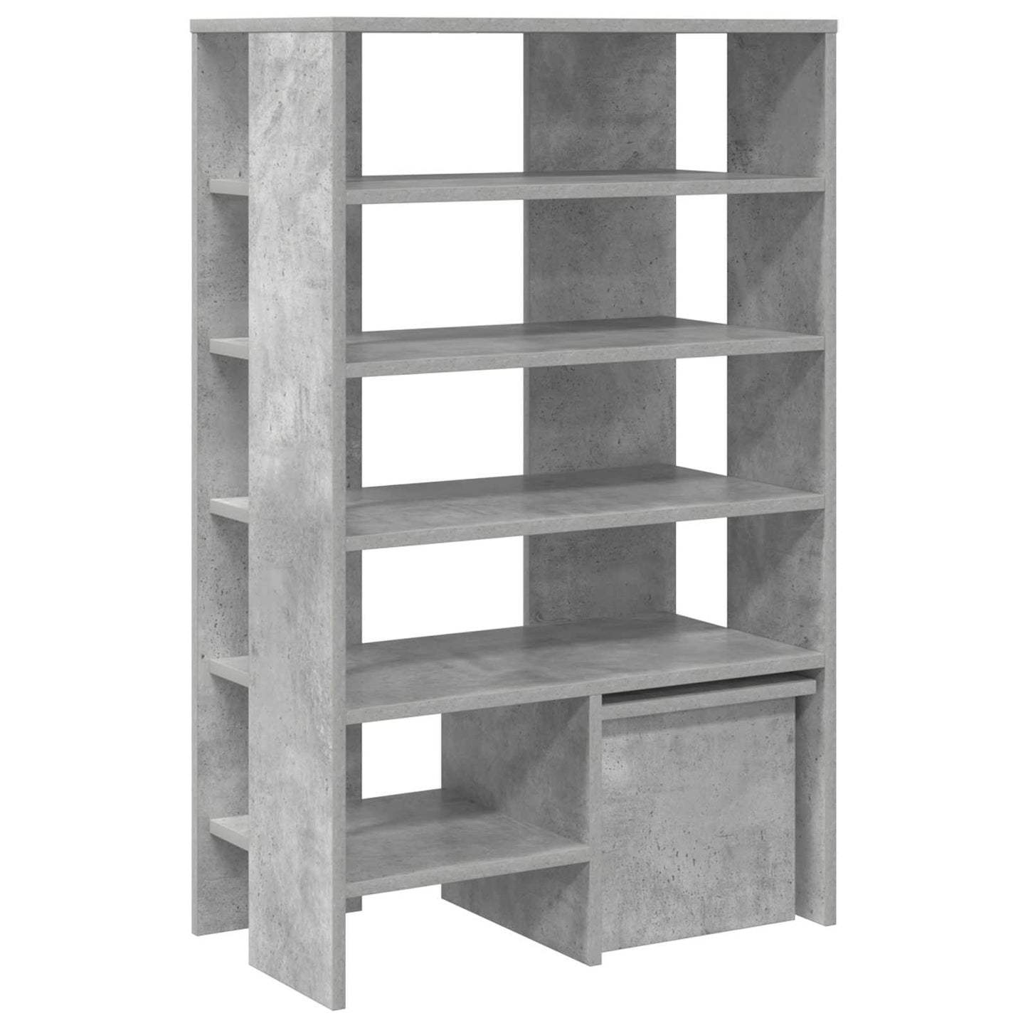 Shoe Cabinet with Shelf 2 pcs Concrete Grey Engineered Wood
