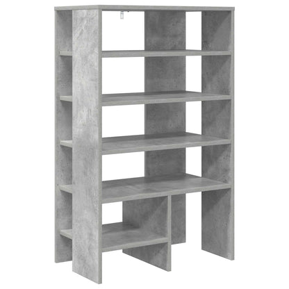 Shoe Cabinet with Shelf 2 pcs Concrete Grey Engineered Wood