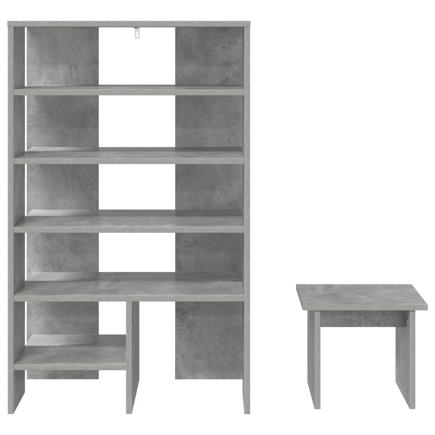 Shoe Cabinet with Shelf 2 pcs Concrete Grey Engineered Wood