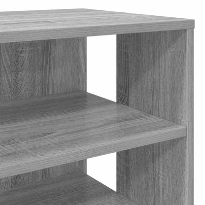 Shoe Cabinet with Shelf 2 pcs Grey Sonoma Engineered Wood