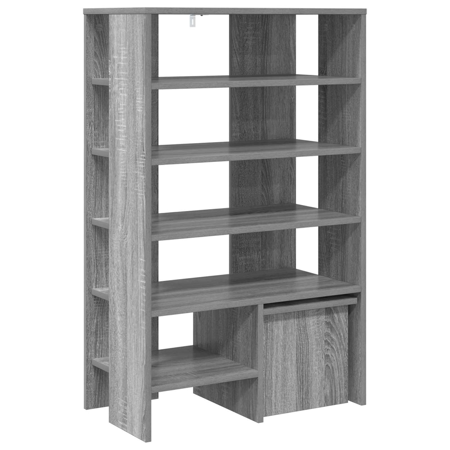 Shoe Cabinet with Shelf 2 pcs Grey Sonoma Engineered Wood