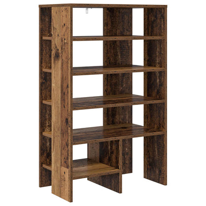 Shoe Cabinet with Shelf 2 pcs Old Wood Engineered Wood