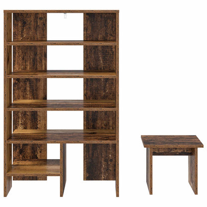 Shoe Cabinet with Shelf 2 pcs Old Wood Engineered Wood
