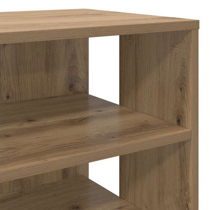 Shoe Cabinet with Shelf 2 pcs Artisan Oak Engineered Wood